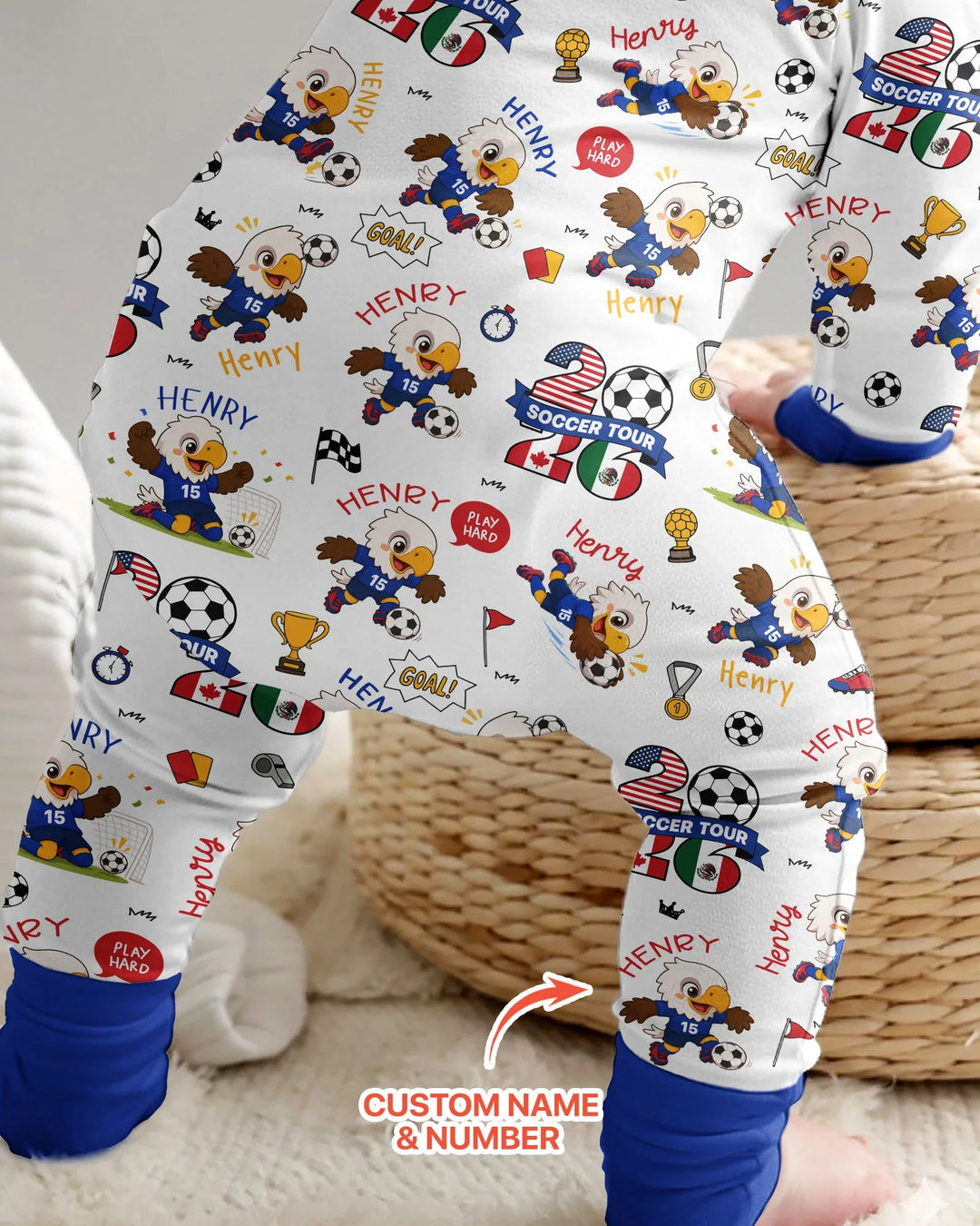 USA We Are Champions Soccer Tour 2026 Bamboo Convertible Zippy
