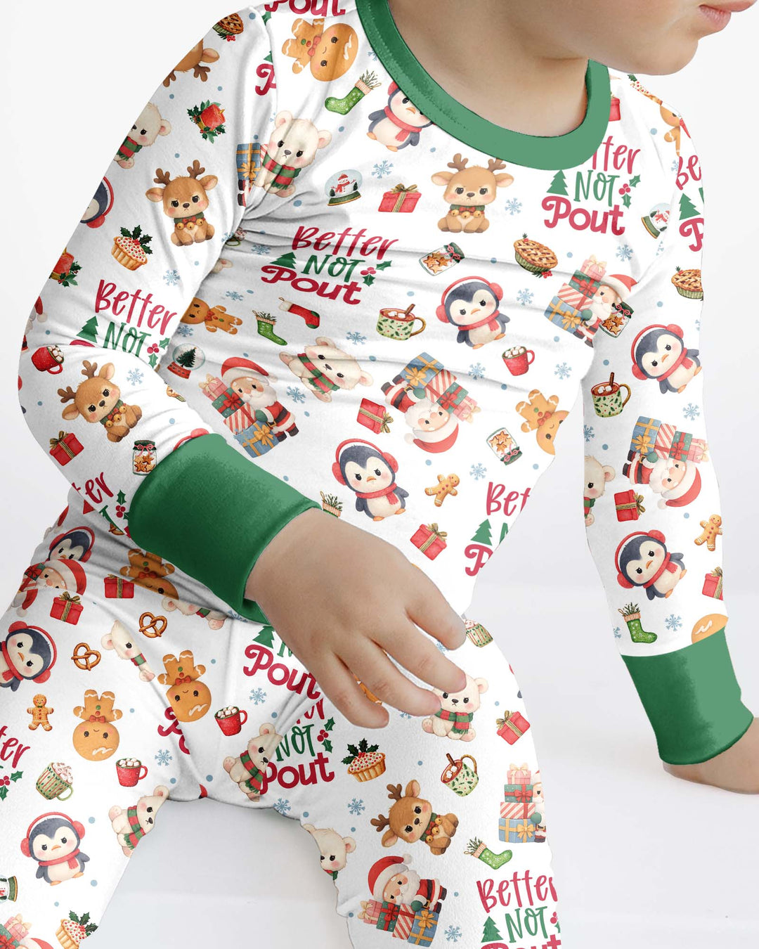 Better Not Pout Bamboo Two Piece Long Sleeve Pajama Set