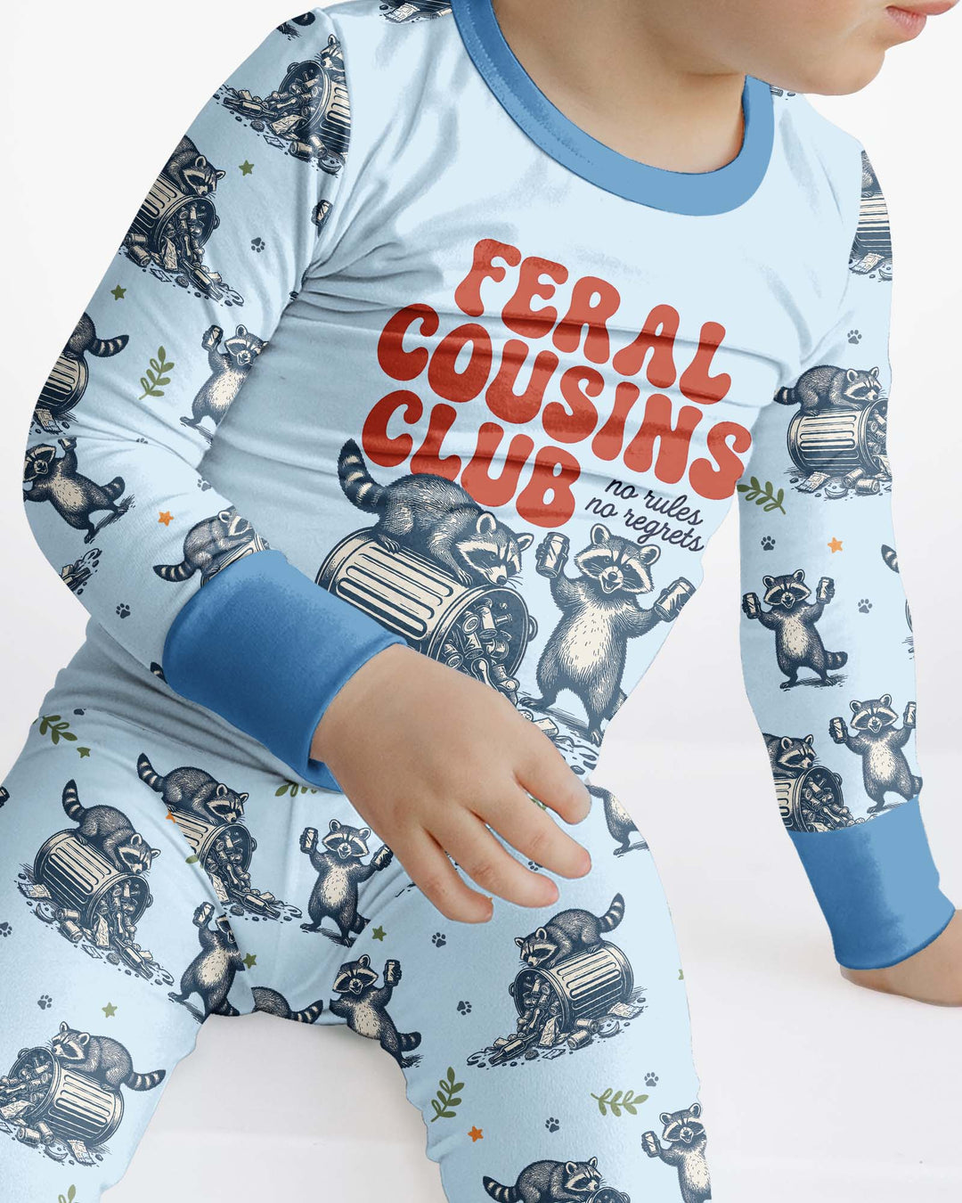 Feral Cousins Club Bamboo Two Piece Long Sleeve Pajama Set