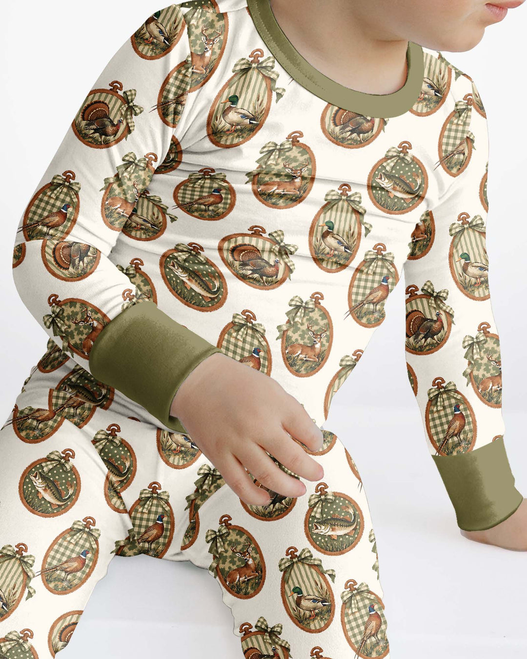 Hunting Season Bamboo Two Piece Long Sleeve Pajama Set