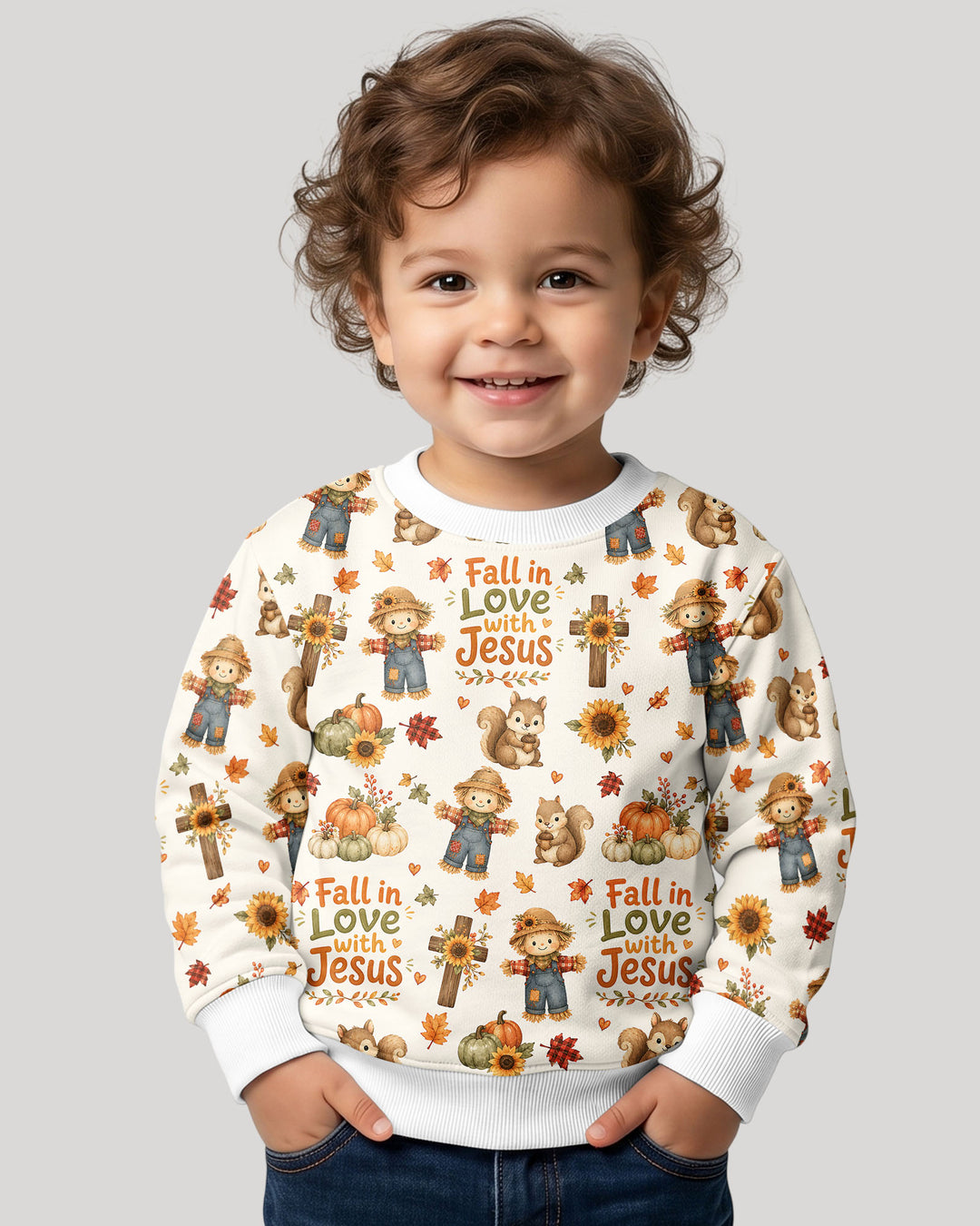 Fall For Jesus Bamboo Crewneck Sweatshirt