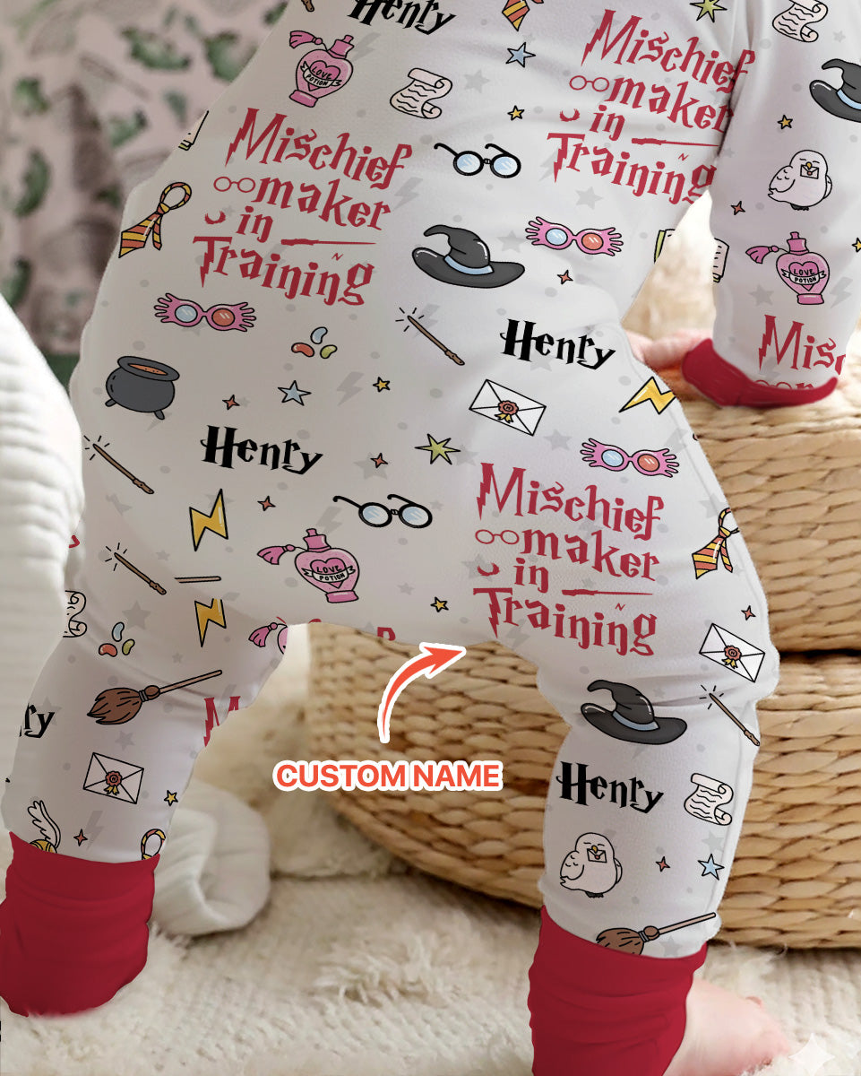 Custom Name Mischief Maker In Training Bamboo Convertible Zippy