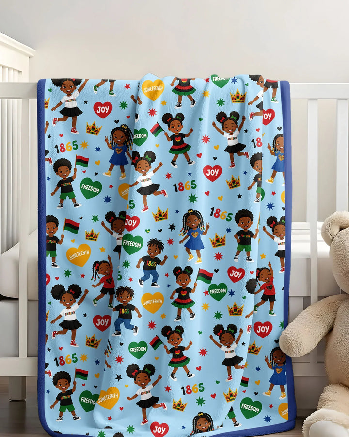 Celebrate Juneteenth Freedom Bamboo Blanket