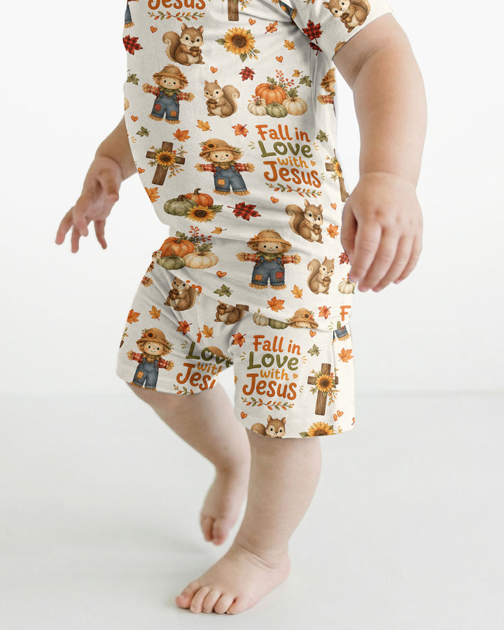 Template Bamboo Two Piece Short Sleeve Shorts Pyjamas Set