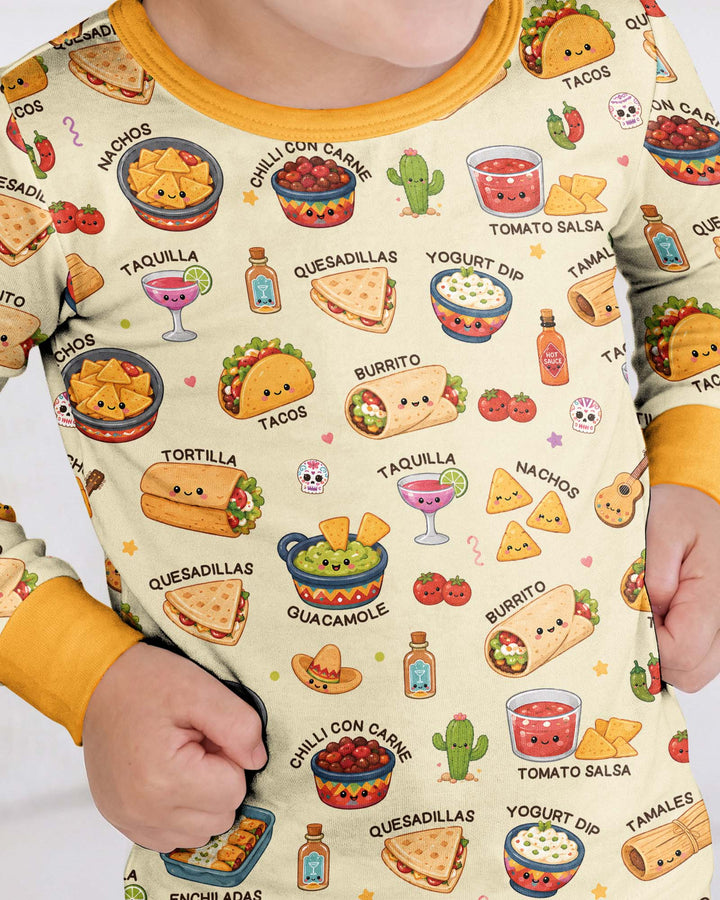 Template Bamboo Two Piece Long Sleeve Pyjamas Set
