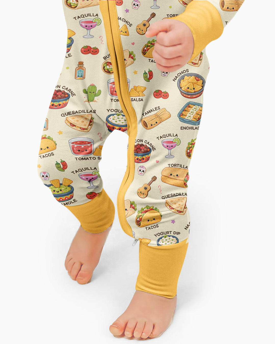 Kawaii Mexican Food Bamboo Convertible Zippy