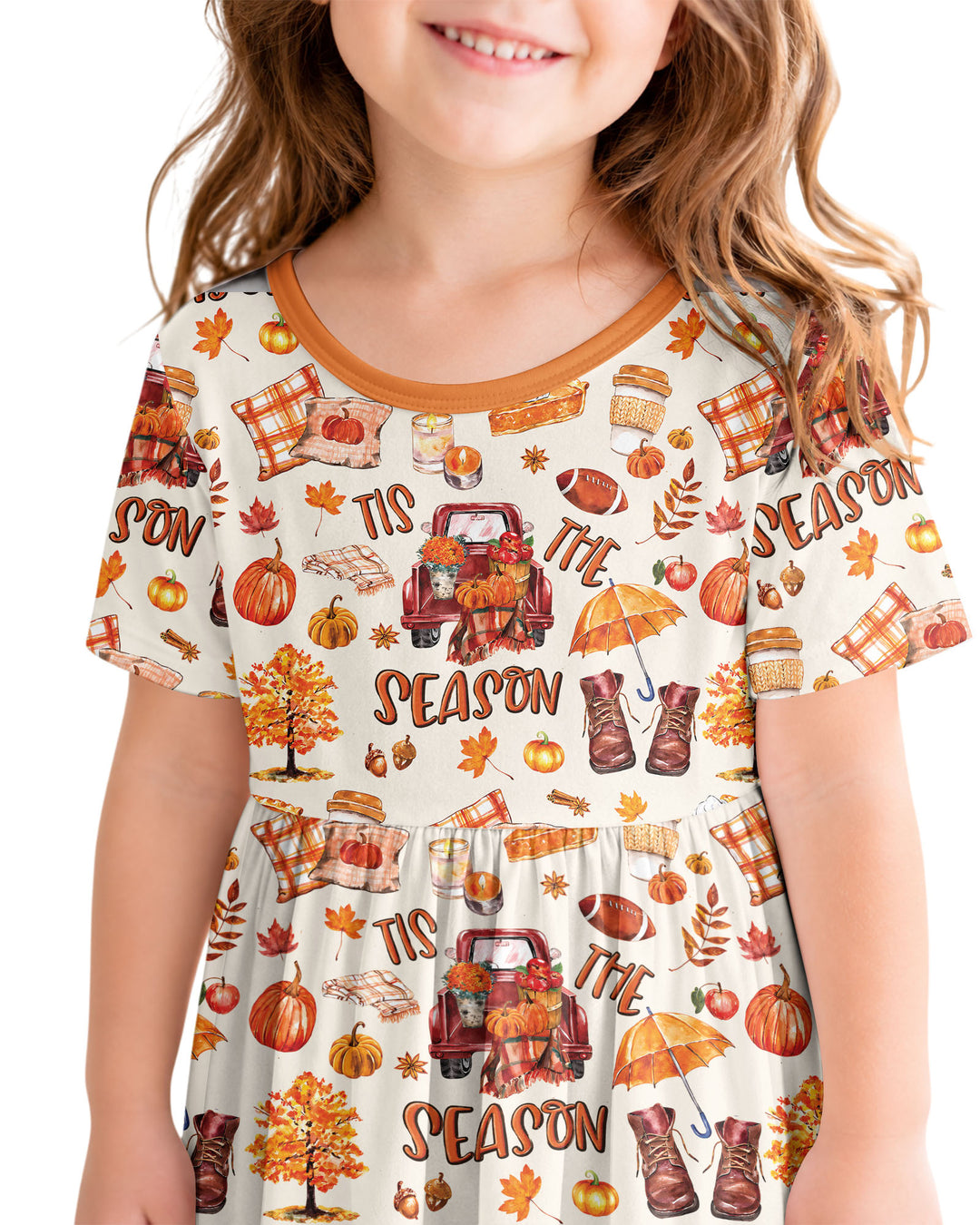 Fall Tis the Season Bamboo Twirl Dress