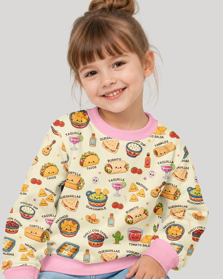 Kawaii Mexican Food Bamboo Crewneck Sweatshirt