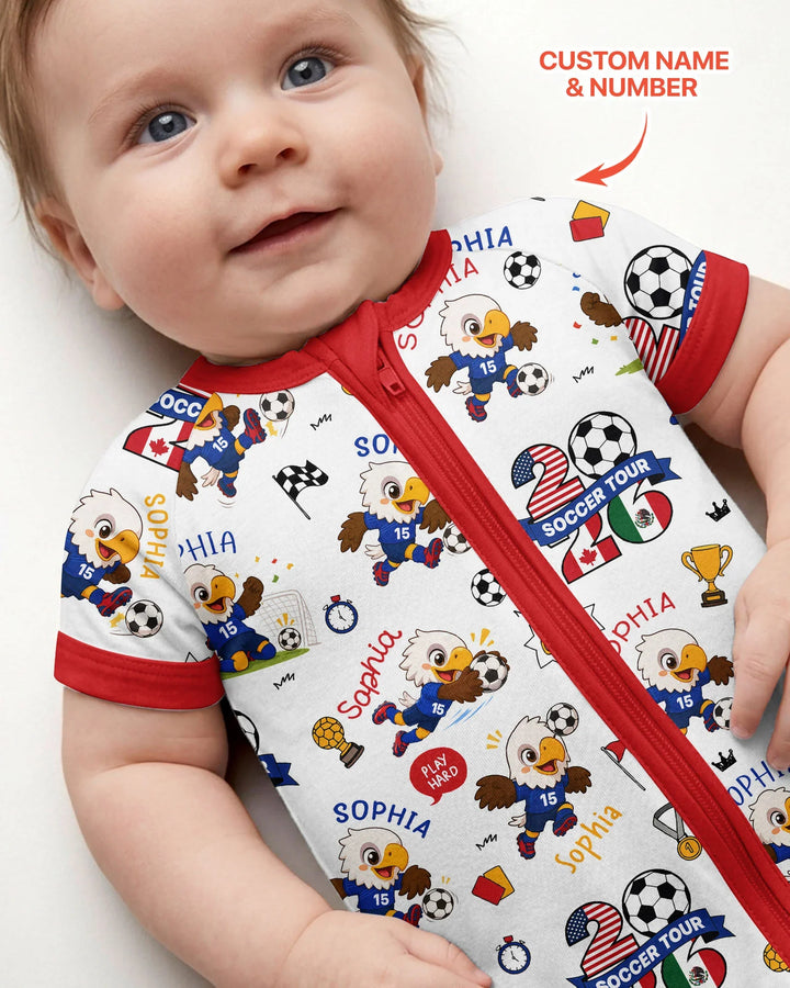 USA We Are Champions Soccer Tour 2026 Bamboo Shorty Zippy