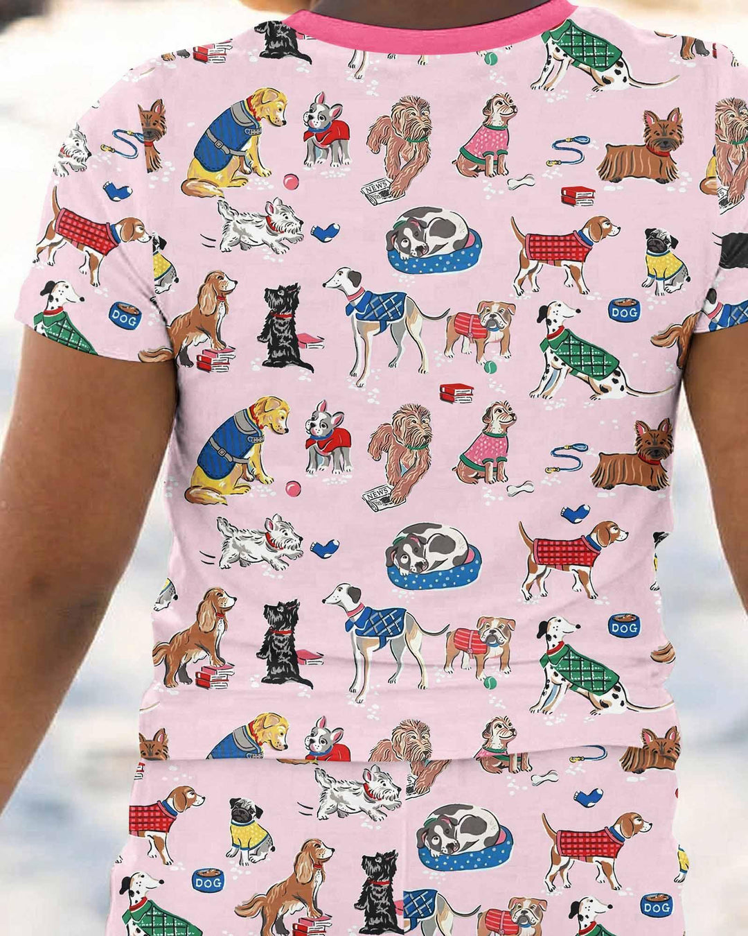 Best Bud Bark Family Matching Bamboo Two Piece Short Sleeve Pajama Set