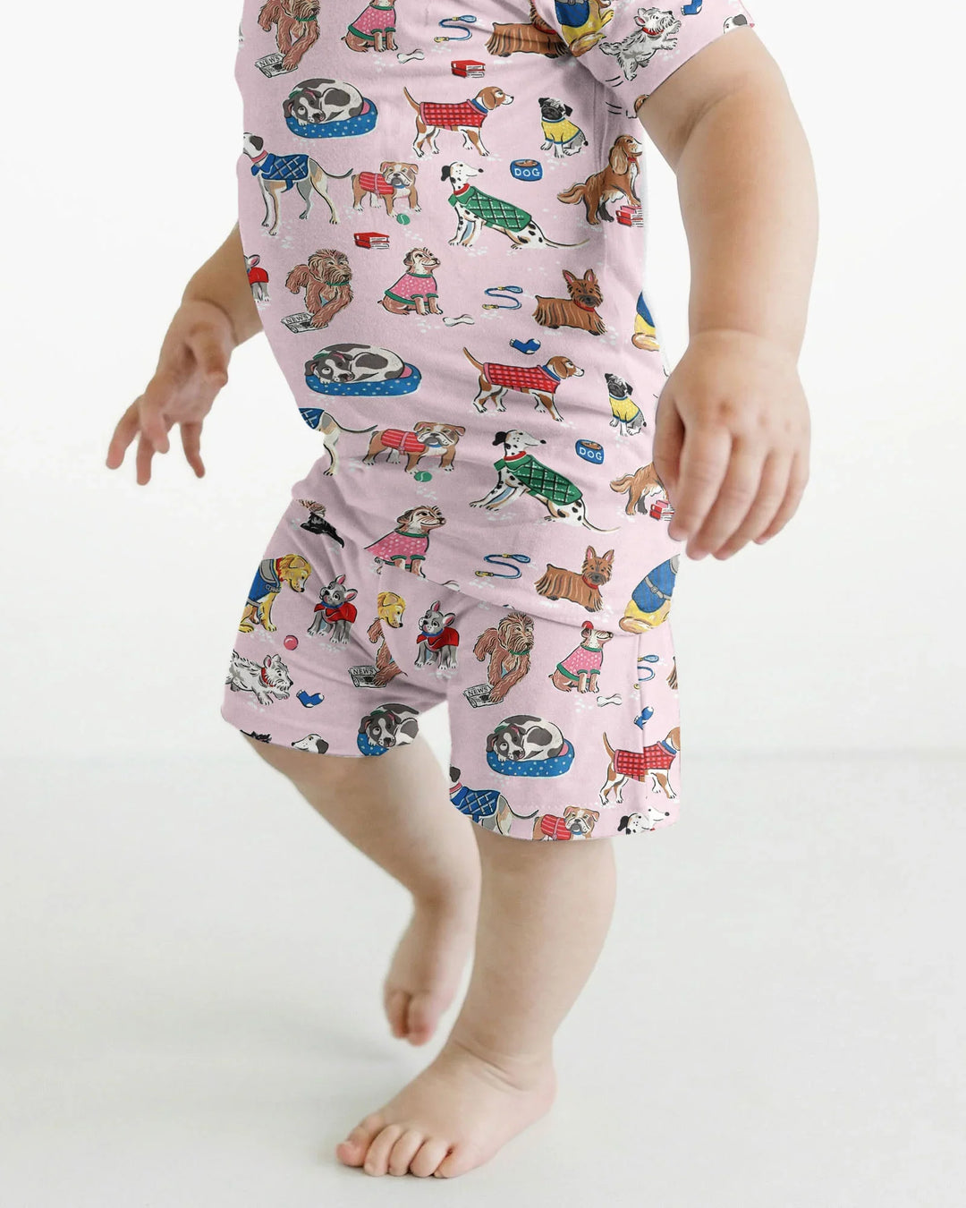 Best Bud Bark Family Matching Bamboo Two Piece Short Sleeve Shorts Pajama Set