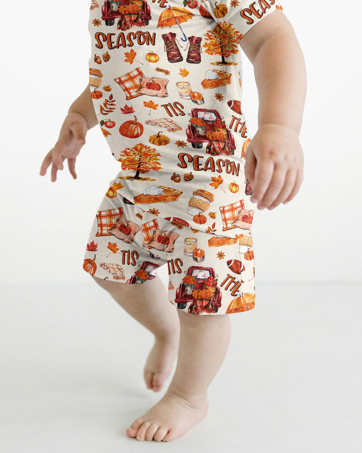 Template Bamboo Two Piece Short Sleeve Shorts Pyjamas Set