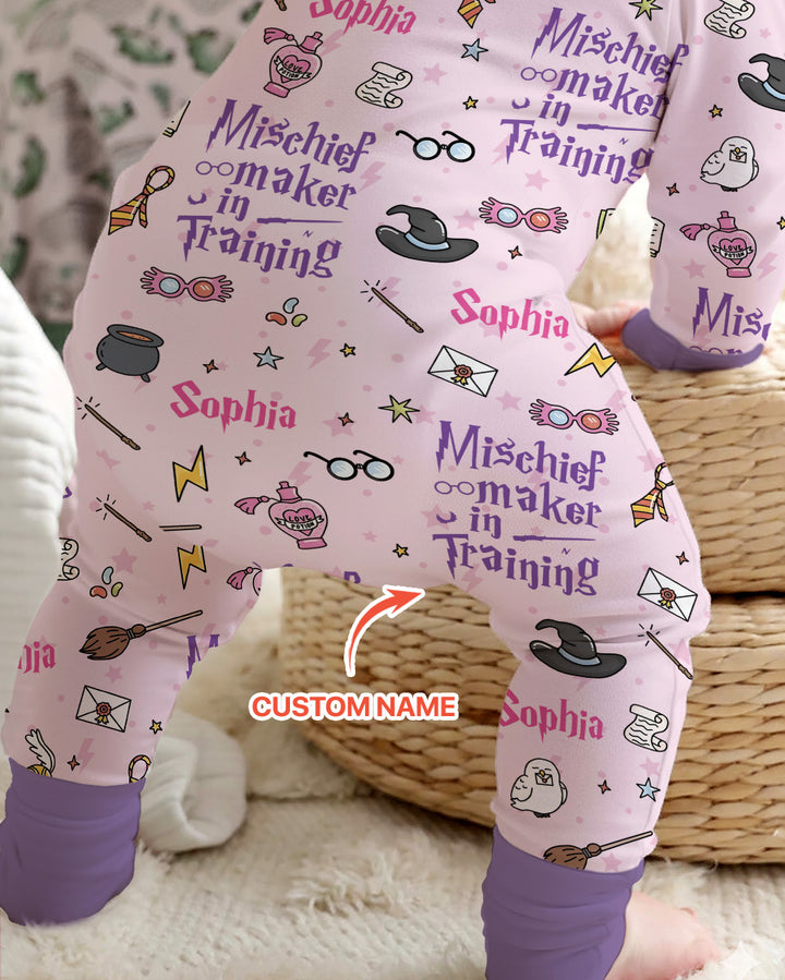 Custom Name Mischief Maker In Training Bamboo Convertible Zippy