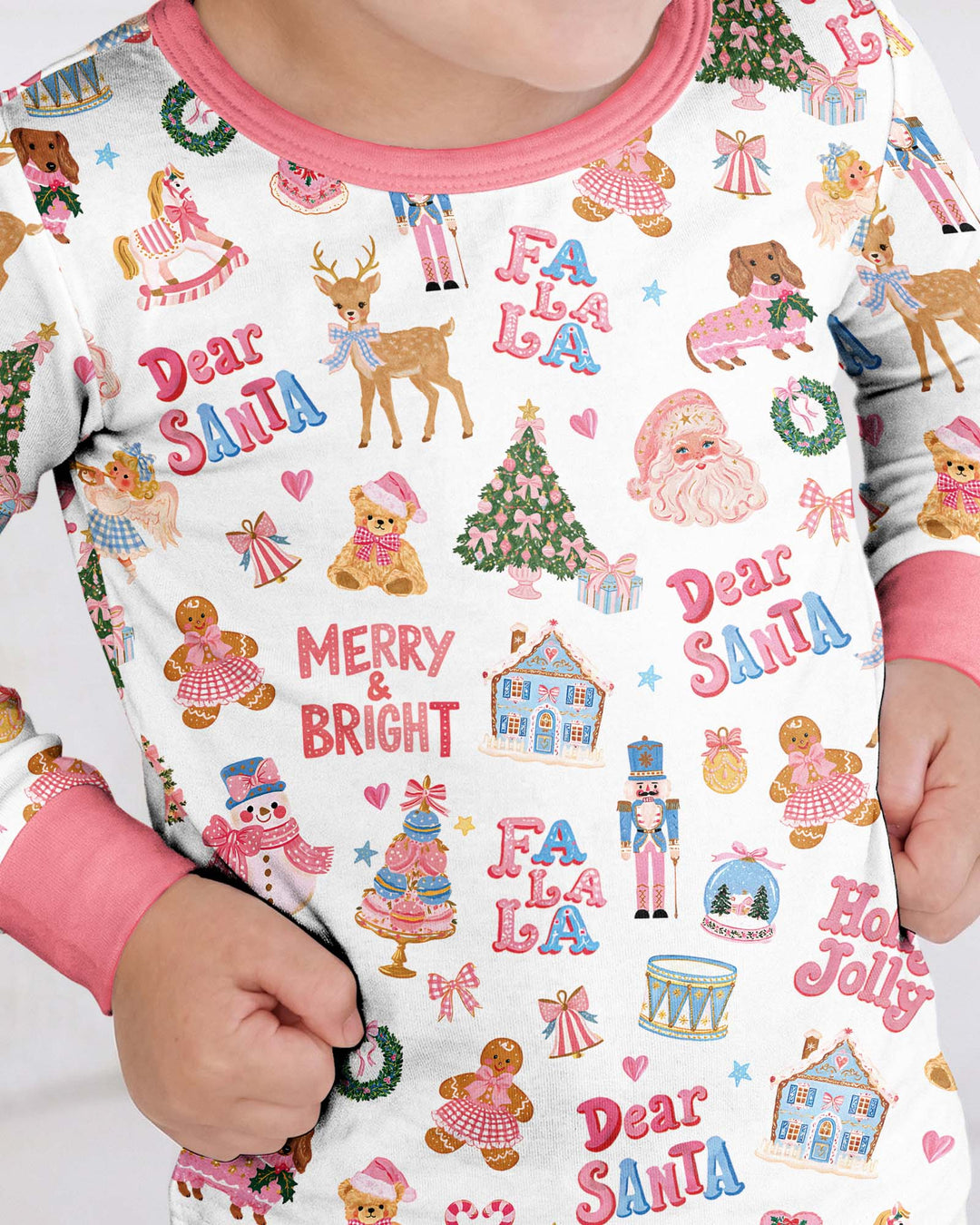 Falala Christmas Bamboo Two Piece Long Sleeve Pajama Set