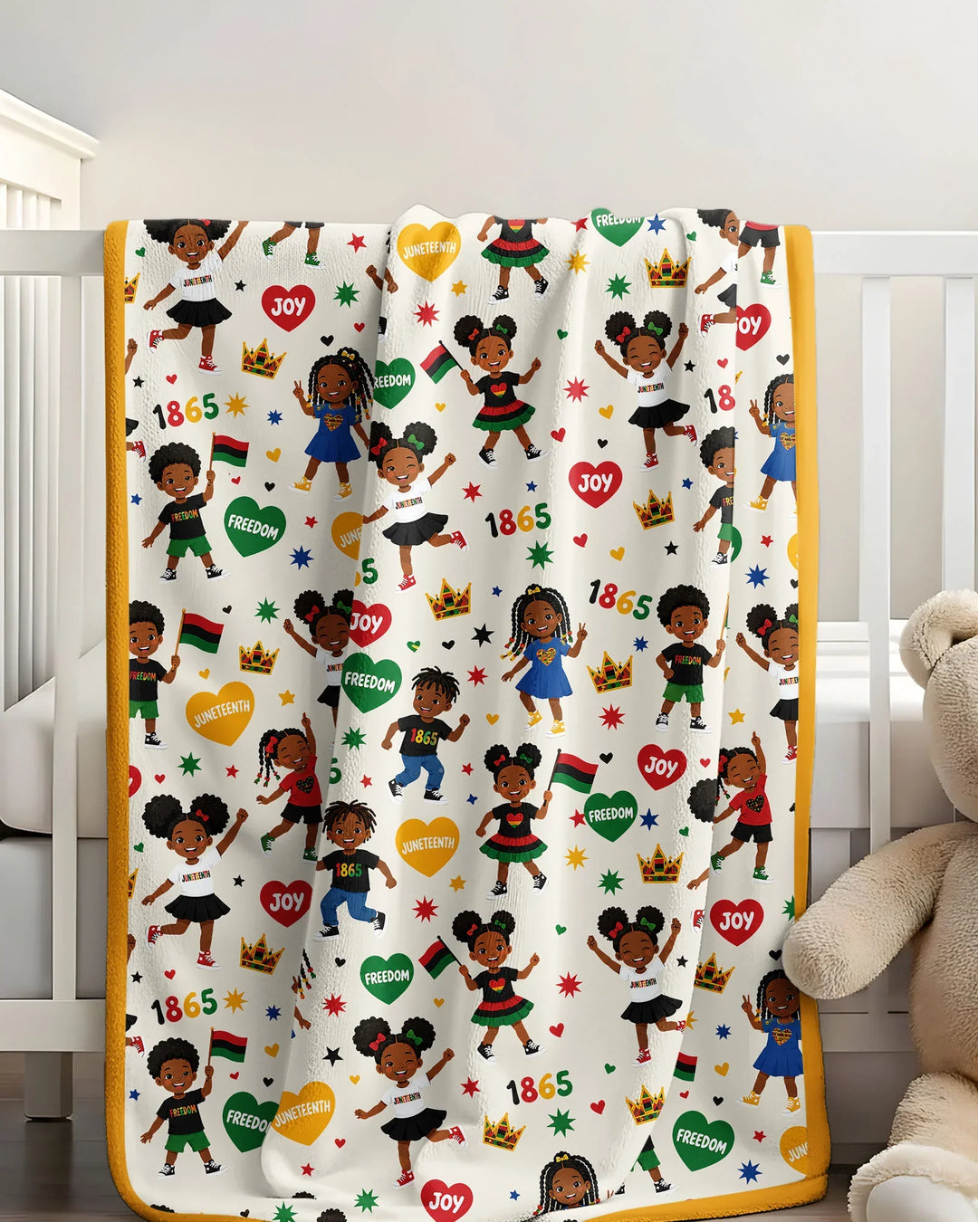 Celebrate Juneteenth Freedom Bamboo Blanket