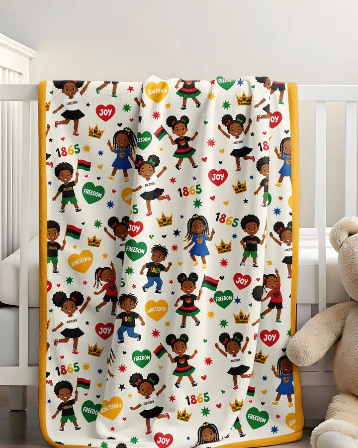 Celebrate Juneteenth Freedom Bamboo Blanket