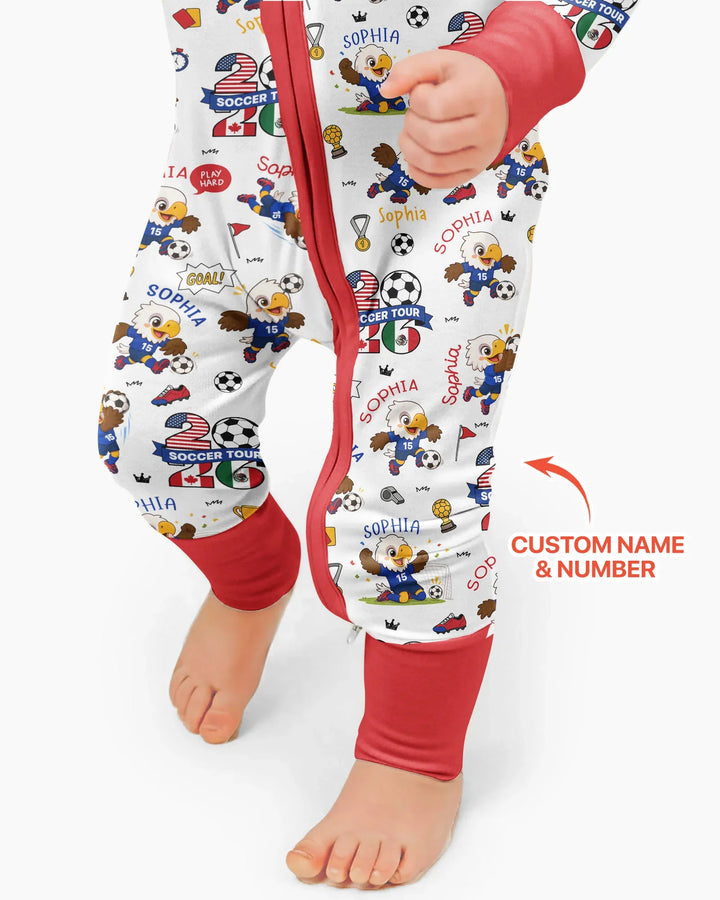 USA We Are Champions Soccer Tour 2026 Bamboo Convertible Zippy