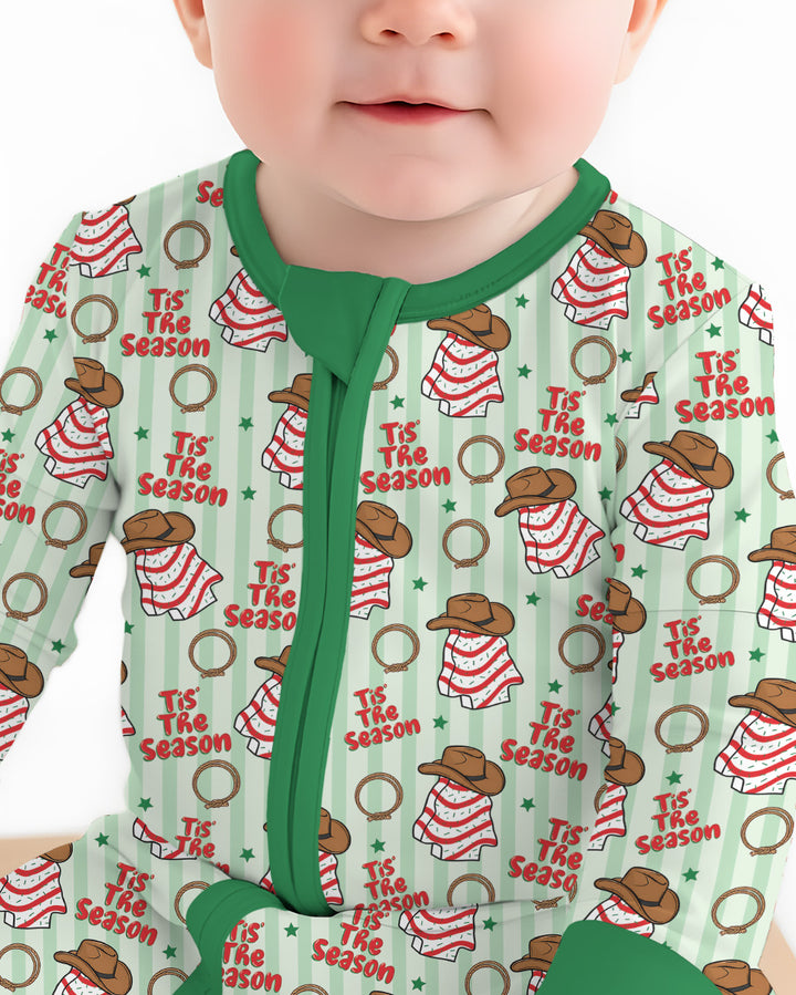Western Christmas Tis the Season Bamboo Convertible Zippy