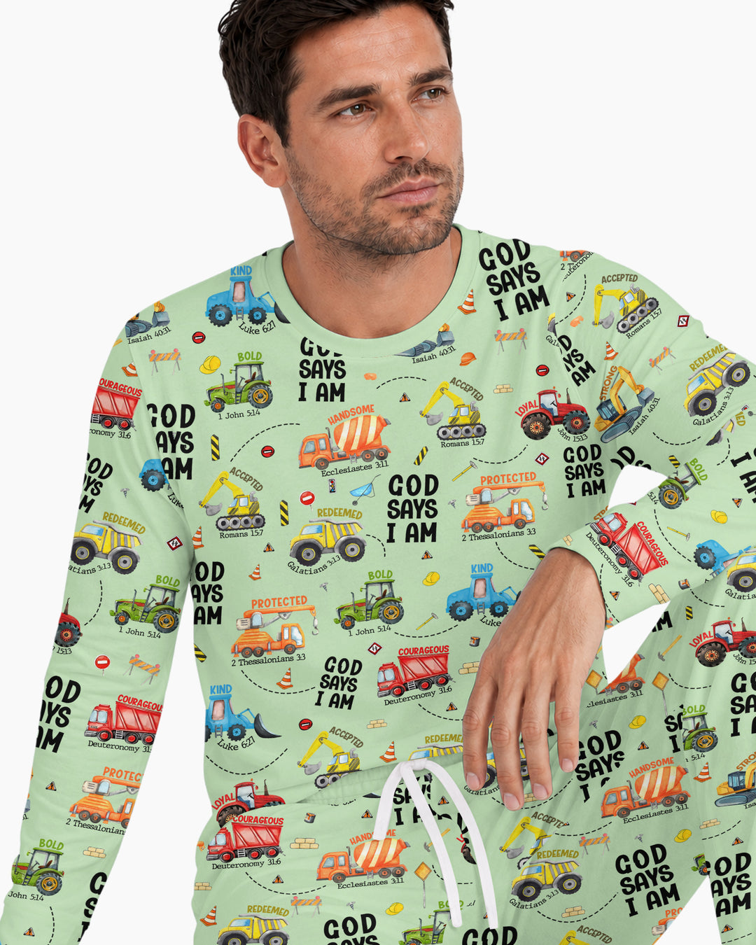 God Says I am Bamboo Men's Pyjamas Set