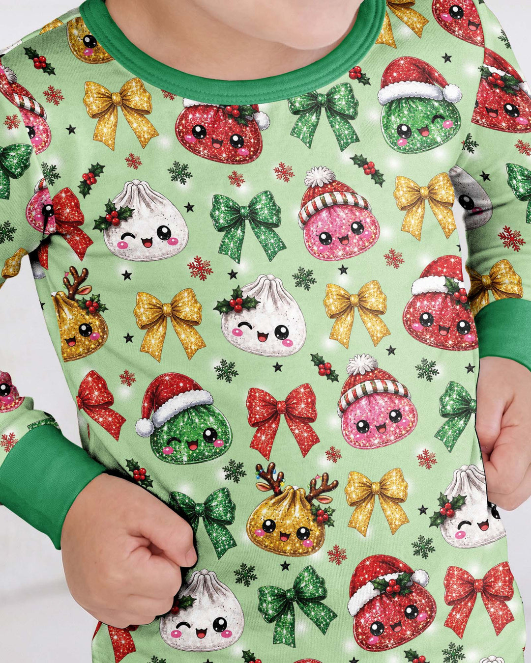 You're A Christmas Dumpling Bamboo Two Piece Long Sleeve Pajama Set