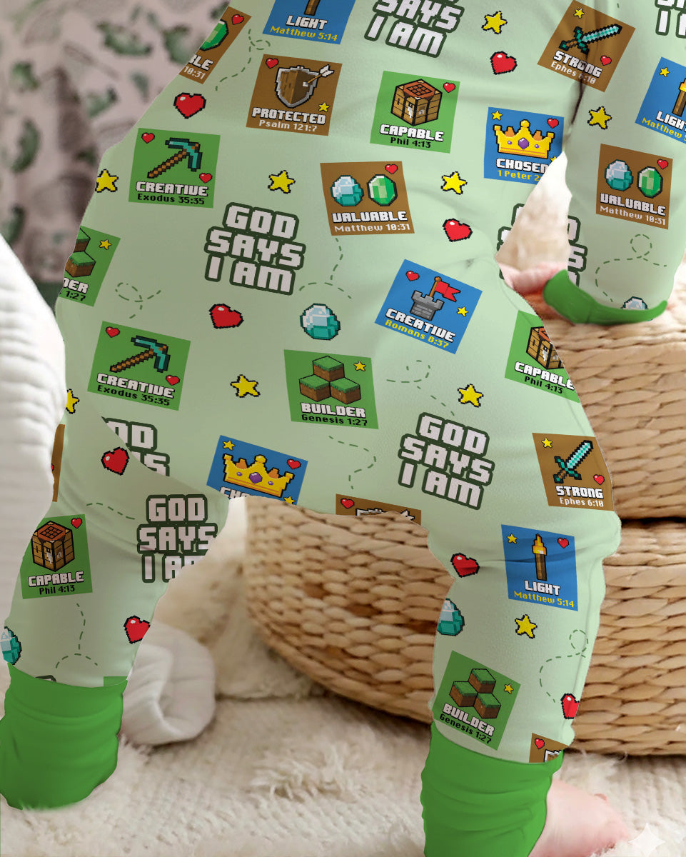 God Says I Am Gamer Bamboo Convertible Zippy