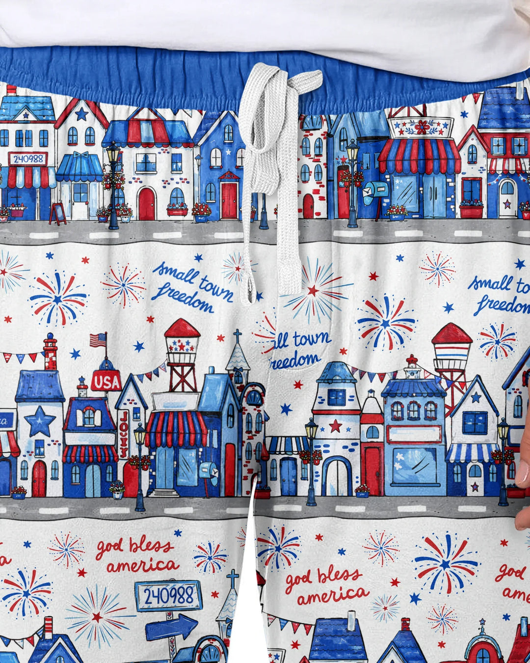 Small Town Freedom USA Bamboo Men's Pajama Set