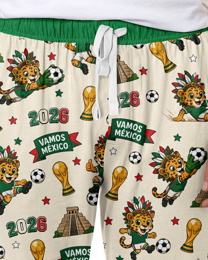 Jaguar 2026 Vamos Mexico Family Matching Bamboo Men's Pajama Set