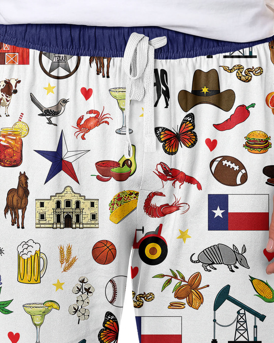 Texas Map Bamboo Men's Pajama Set