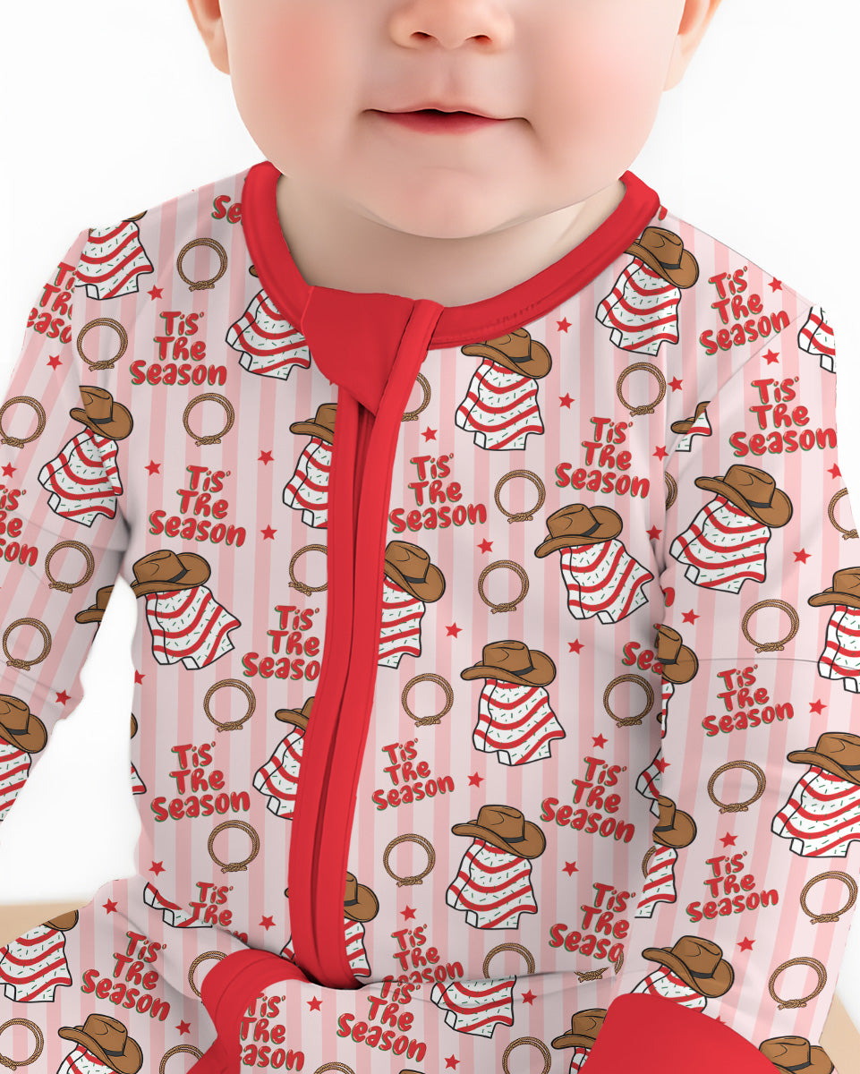 Western Christmas Tis the Season Bamboo Convertible Zippy