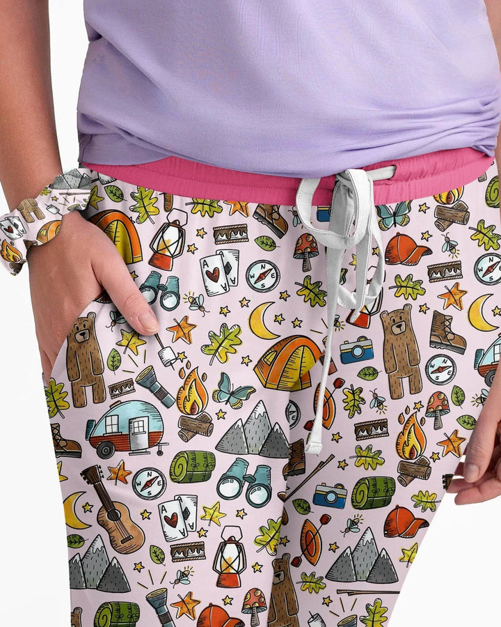 Funny Camper Family Matching Bamboo Women Pajama Set