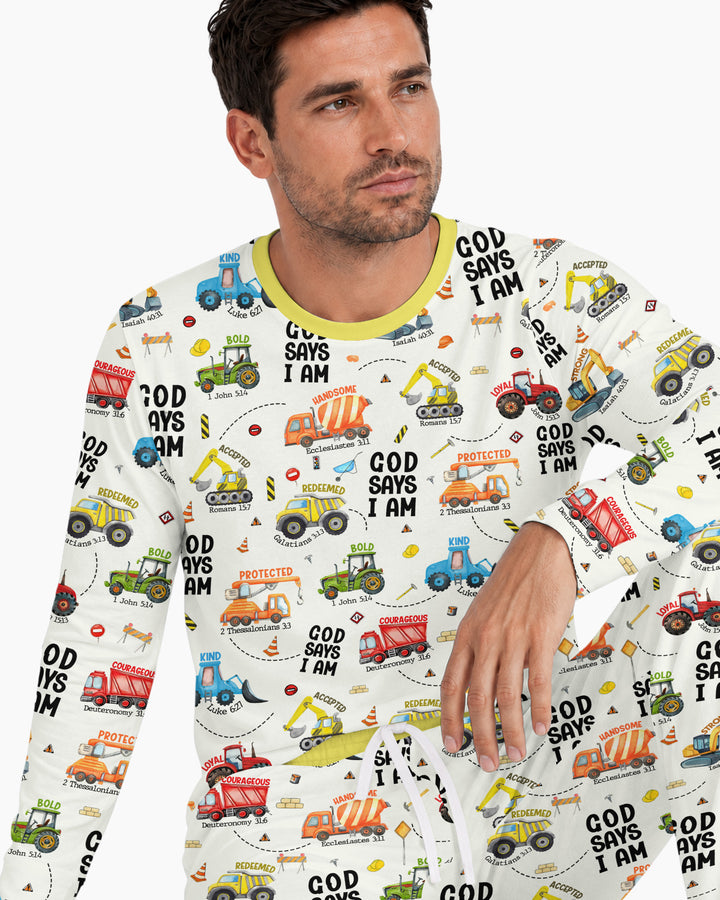 God Says I am Bamboo Men's Pyjamas Set