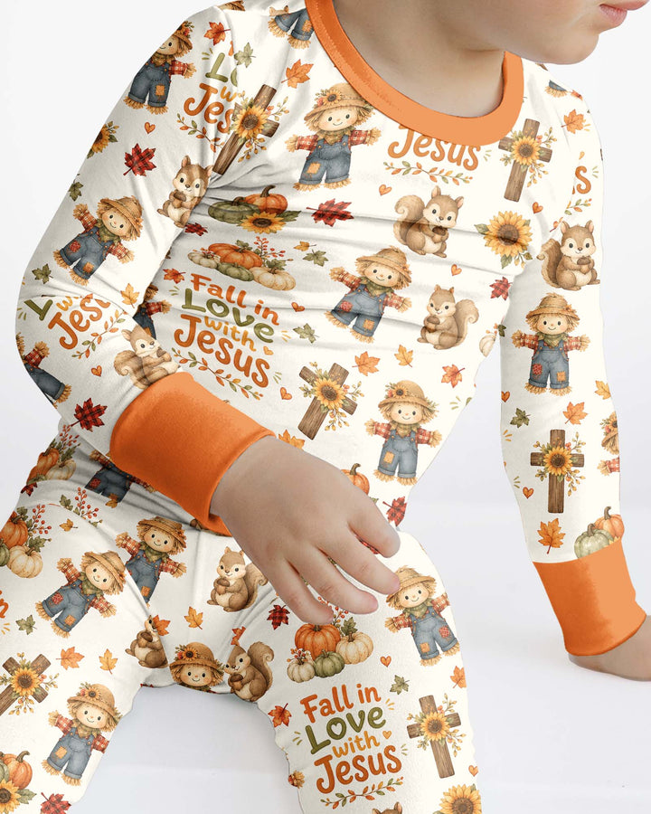 Template Bamboo Two Piece Long Sleeve Pyjamas Set