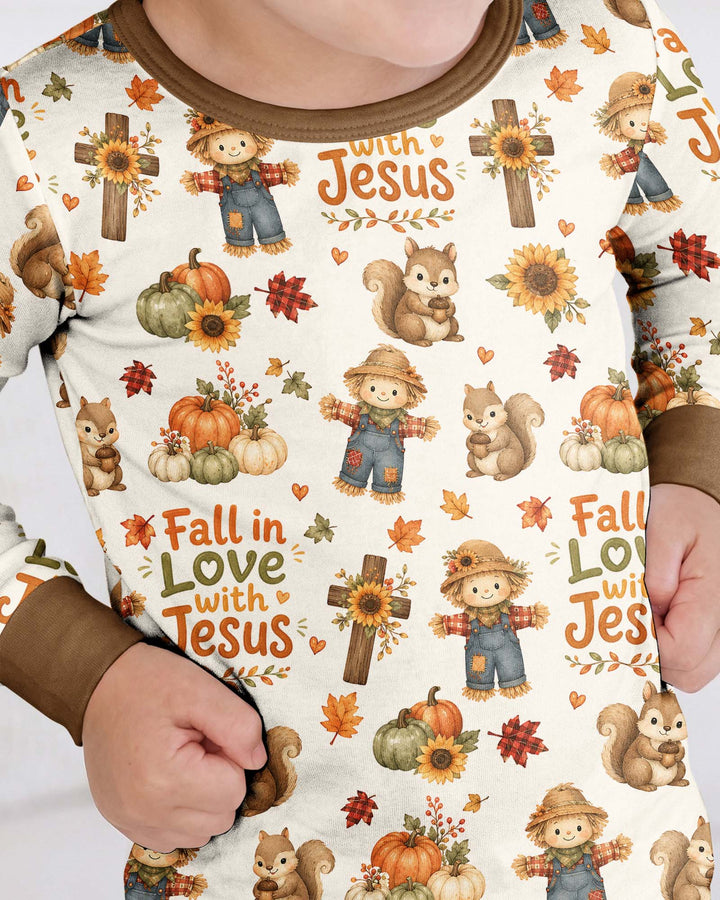 Template Bamboo Two Piece Long Sleeve Pyjamas Set