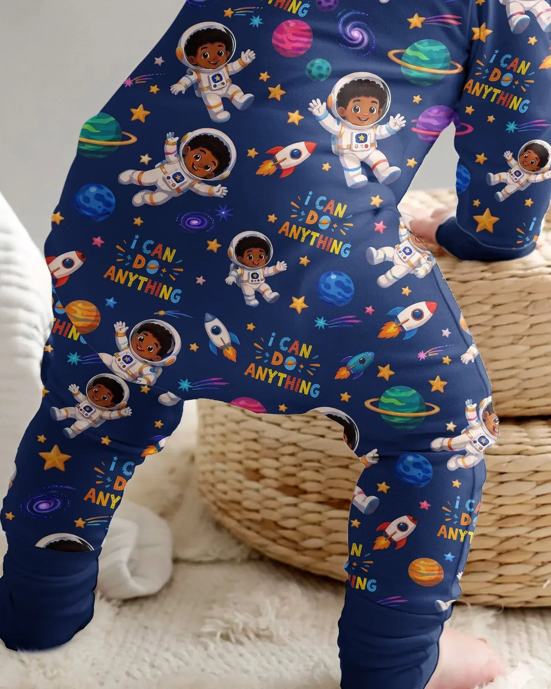 Black Astronaut I Can Do Anything Bamboo Convertible Zippy