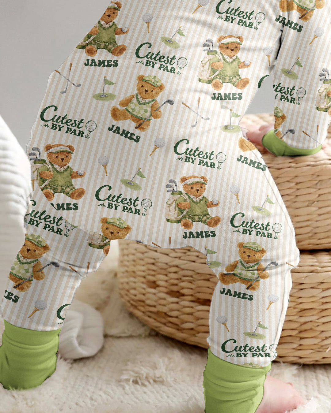 Cutest By Par Custom Name Bamboo Convertible Zippy