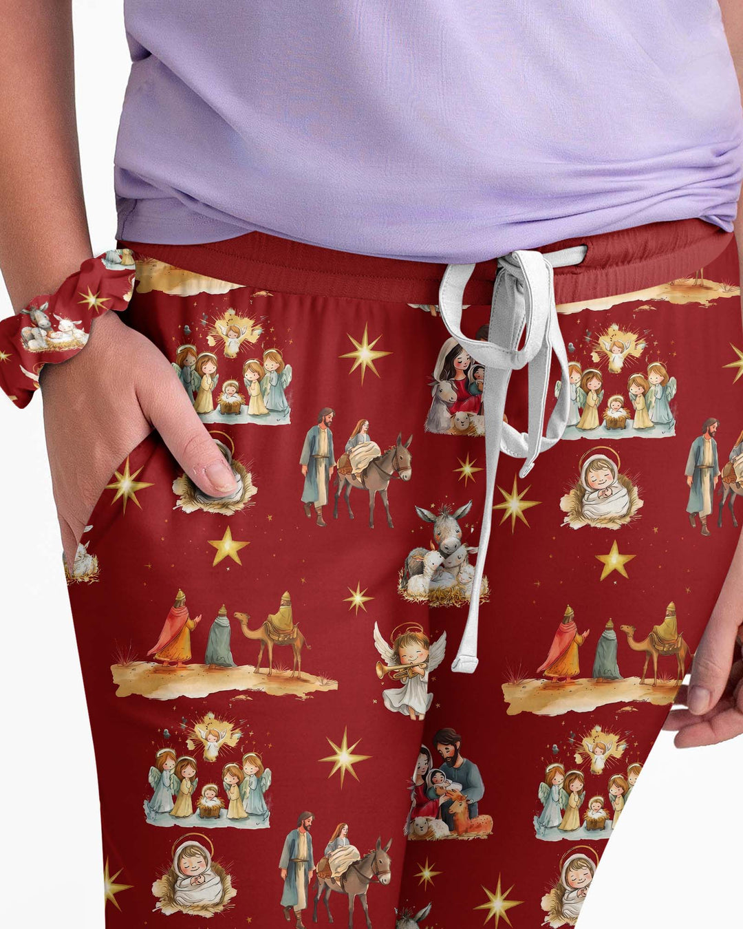 Nativity Joy To The World Bamboo Women Pajama Set