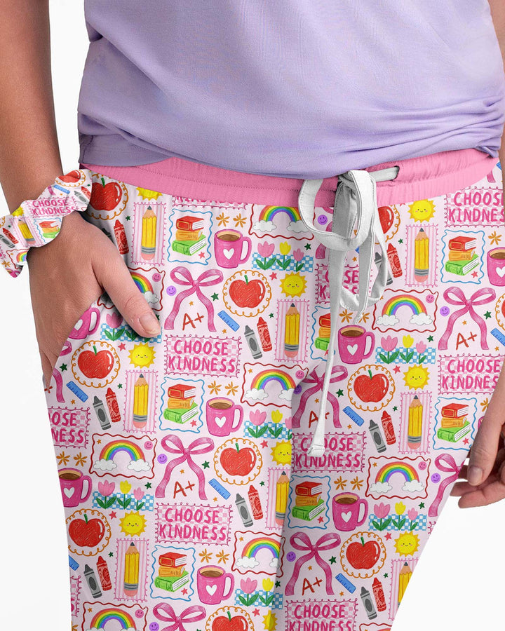 Kindness School Girl Bamboo Women Pajama Set