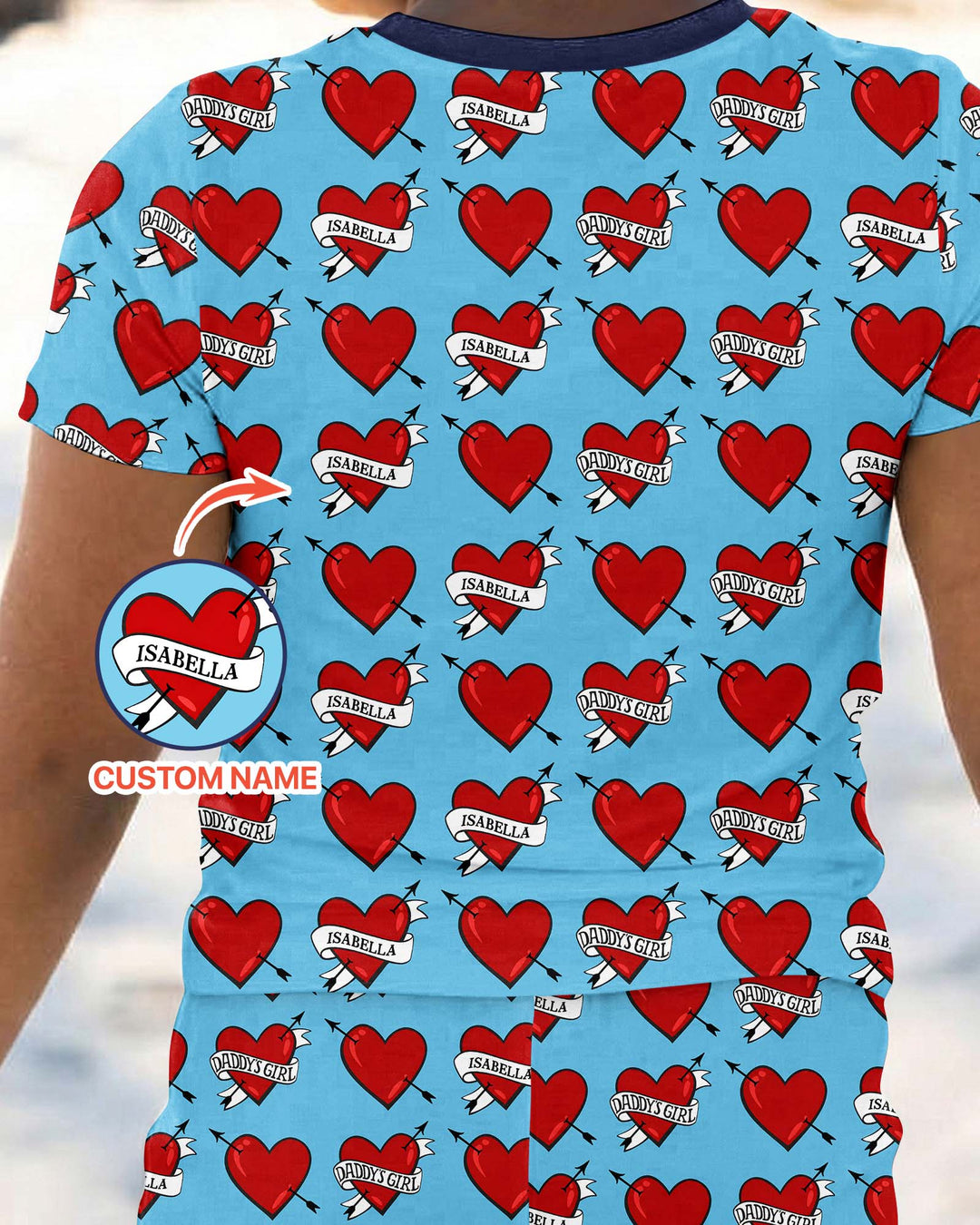 Dad's Kids Bamboo Two Piece Short Sleeve Pajama Set
