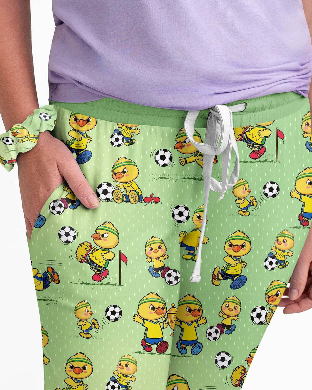 Brasil Soccer Fan Family Matching Bamboo Women Pajama Set