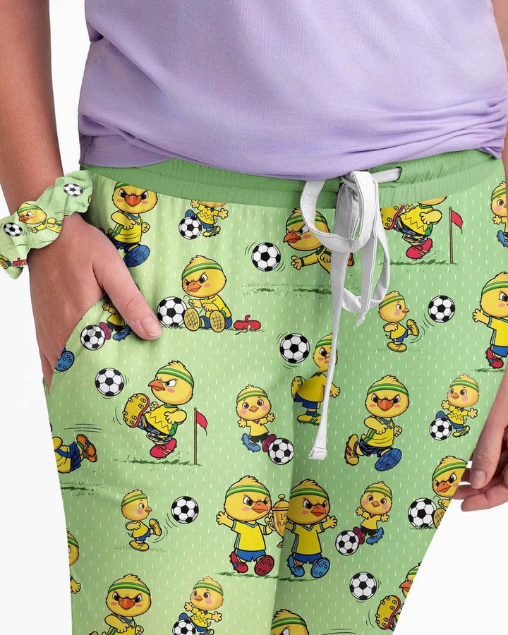 Brasil Soccer Fan Family Matching Bamboo Women Pajama Set