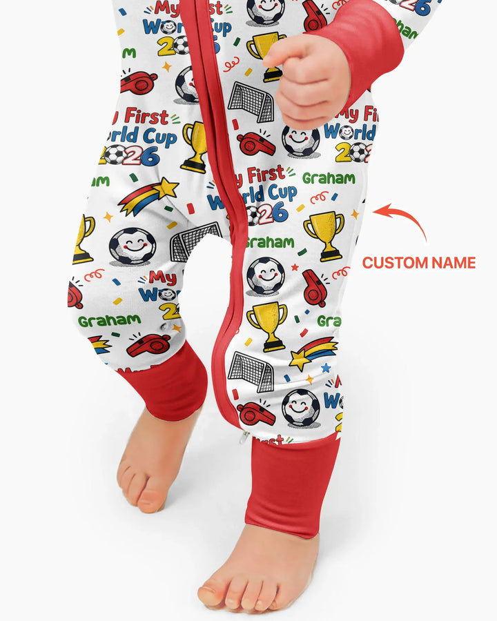 Custom Name My First Soccer Cup Bamboo Convertible Zippy