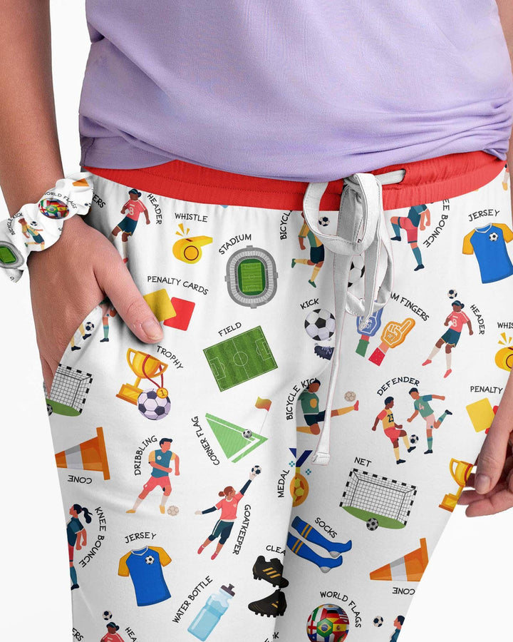 Soccer Fever All About The Game Bamboo Women Pajama Set