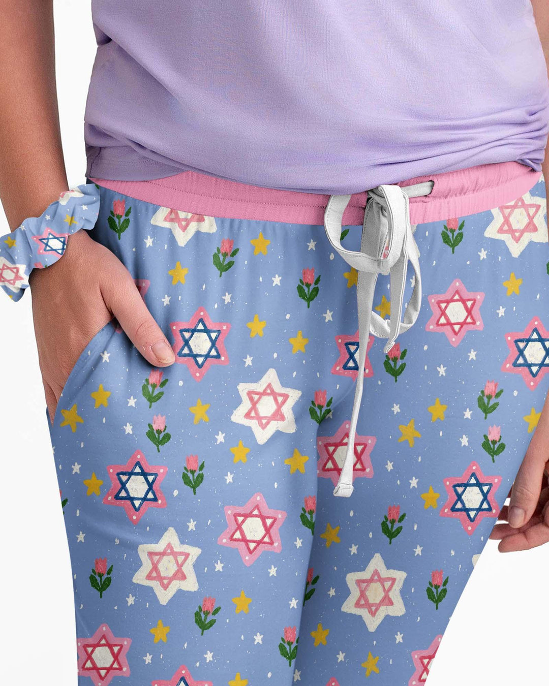 Starry Bloom Blessings Family Matching Bamboo Women Pajama Set