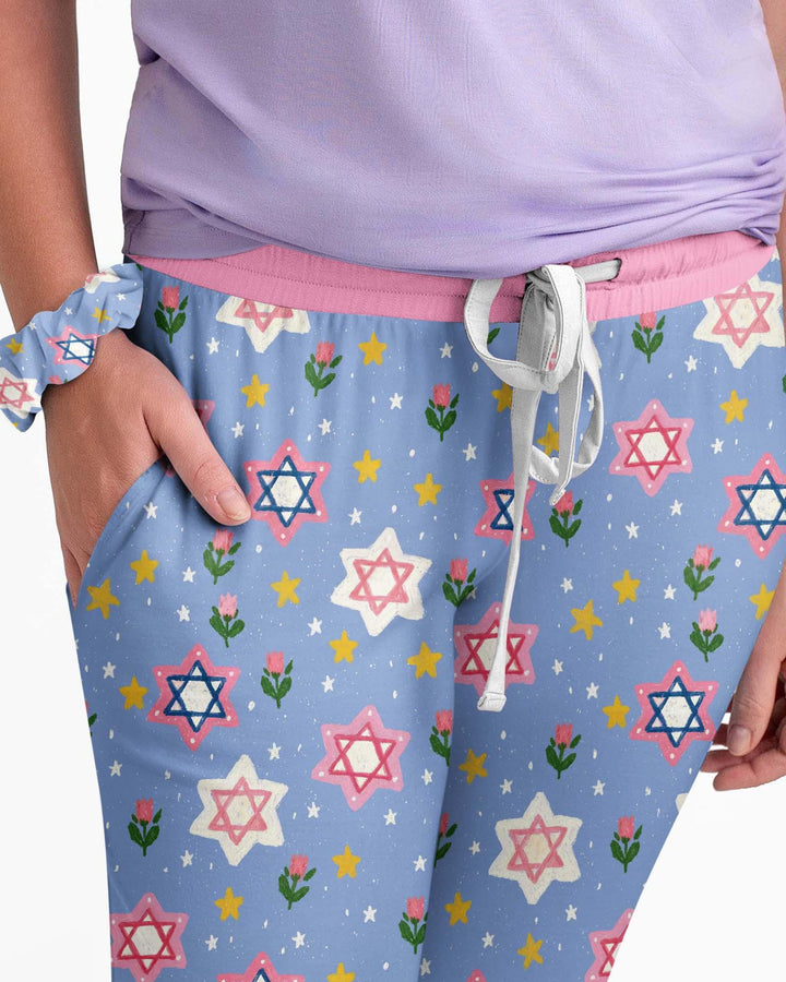 Starry Bloom Blessings Family Matching Bamboo Women Pajama Set