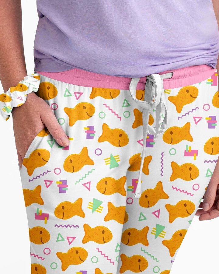 Cheesy Fishies Family Matching Bamboo Women Pajama Set