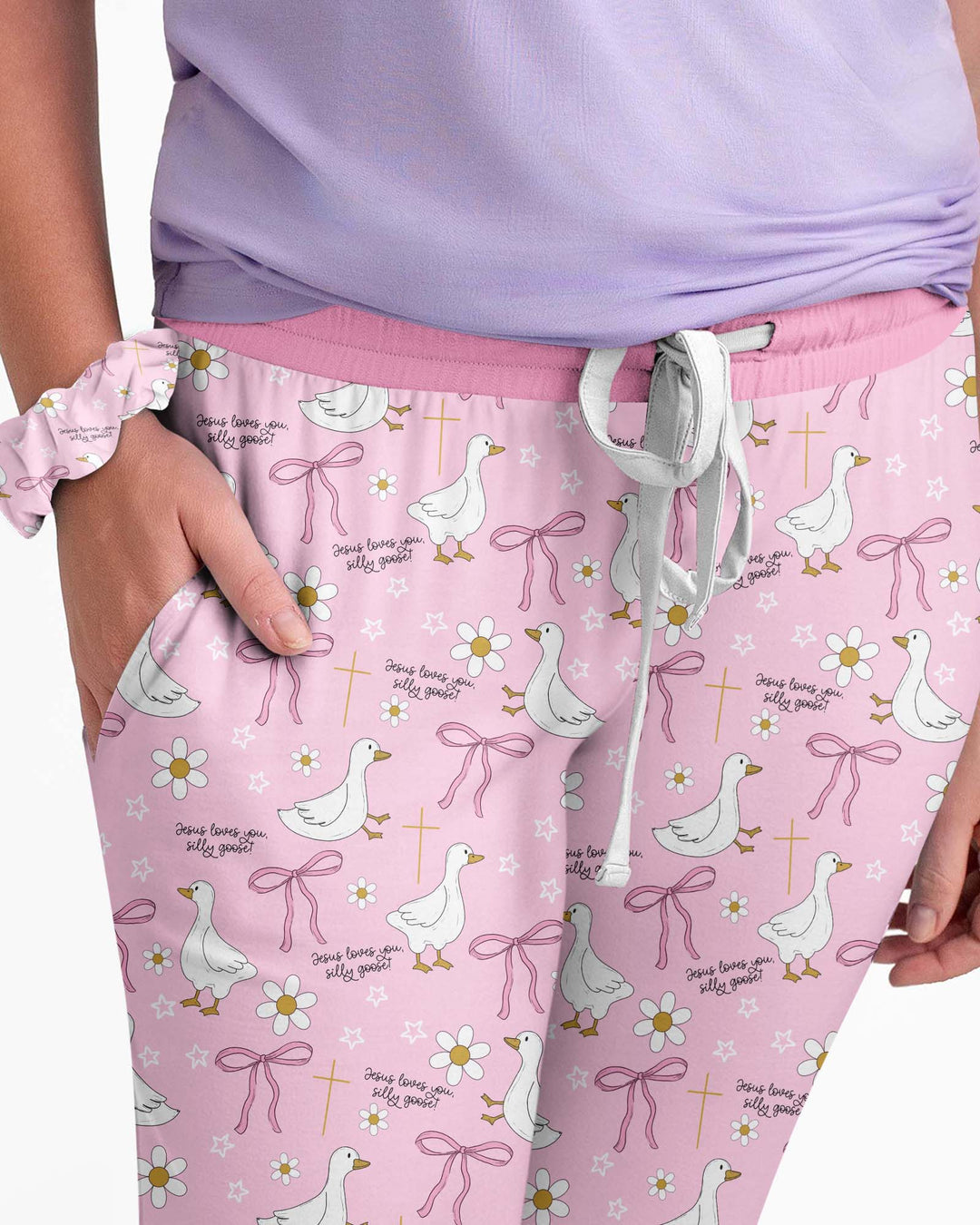 Jesus Loves You Silly Goose Bamboo Women Pajama Set