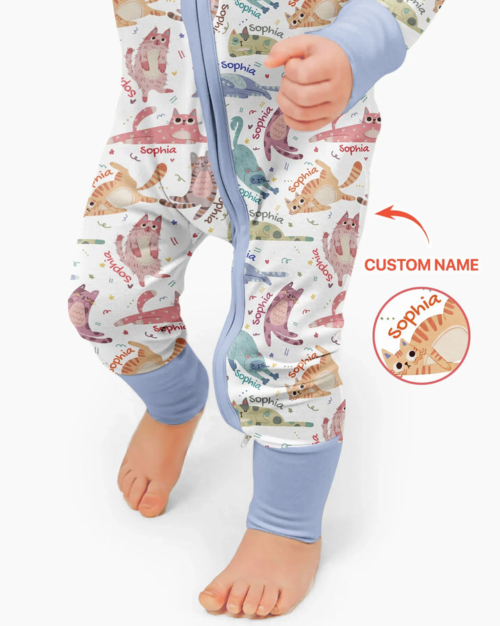 Cat Nap Crew Bamboo Convertible Zippy
