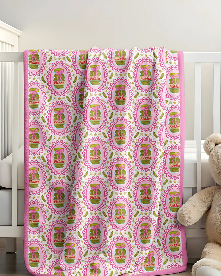 Pickle Coquette Bamboo Blanket