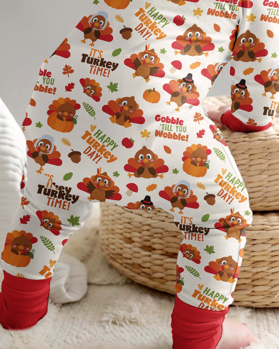 Happy Turkey Day Bamboo Convertible Zippy