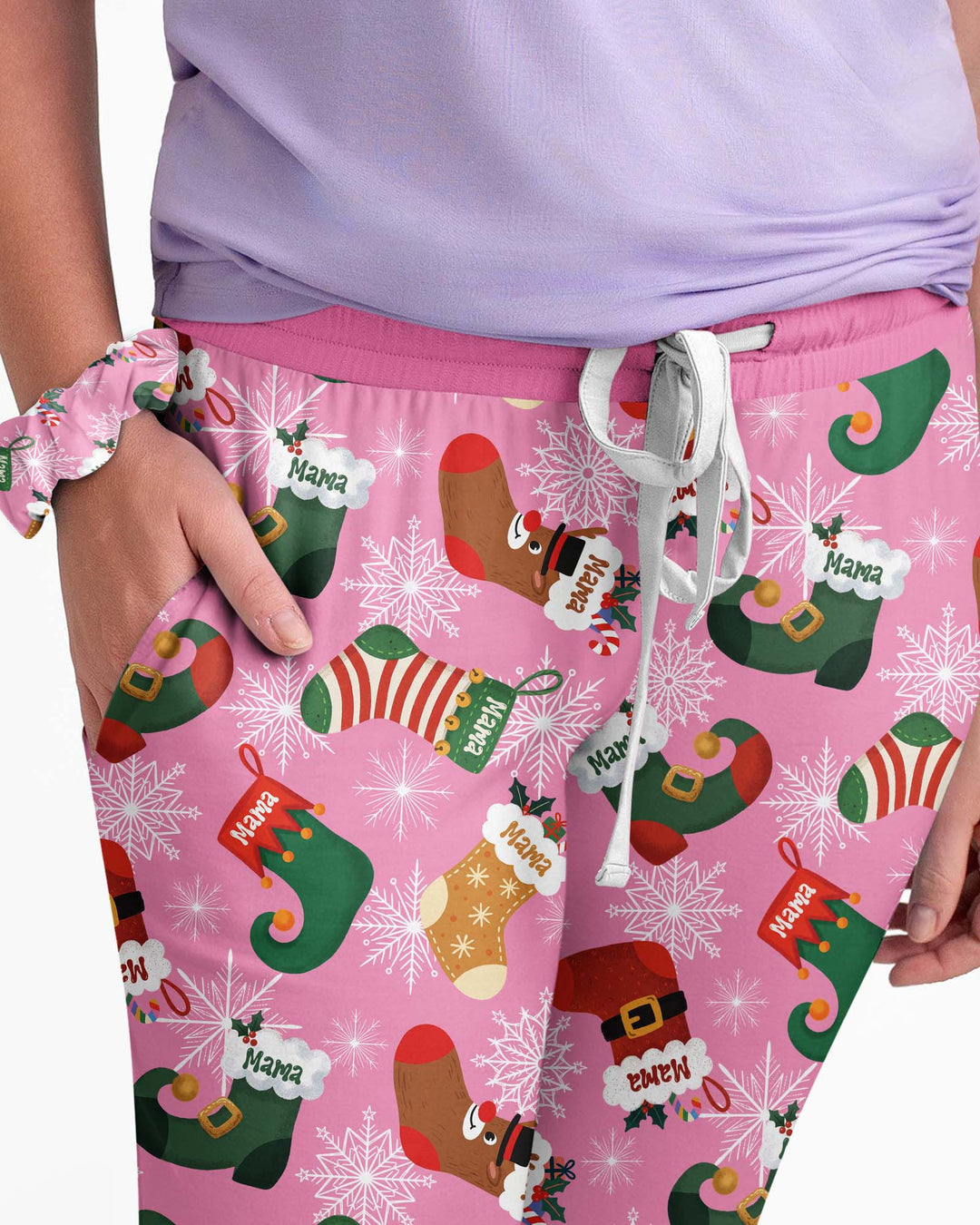 Christmas Crew Family Matching Bamboo Women Pajama Set